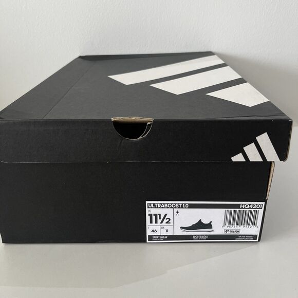 adidas Ultra Boost 1.0 DNA Black White Men\'s Size 11.5 HQ4201 NEW main image 9